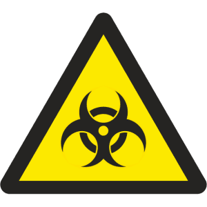 Внимание биологичен риск - Знак