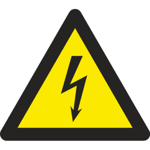 Внимание опасност от високо напрежение - Знак