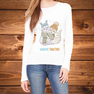 “Warmer Together” - Дамска тениска с дълъг ръкав