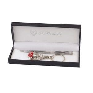 Бизнес комплект ключодържател и химикалка LadyLuck