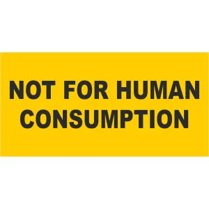 Not for human consumption - Знак