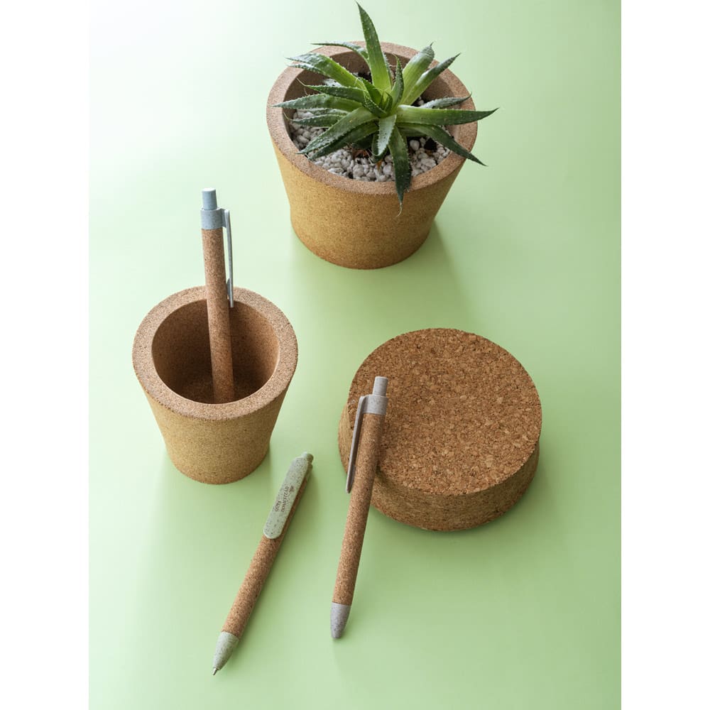 Химикалка Goya от корк и пшенична слама - Image 3