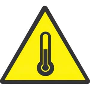 Внимание високи температури - Знак